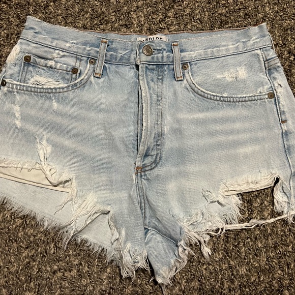 Agolde Parker Cut Off Shorts - Picture 3 of 5